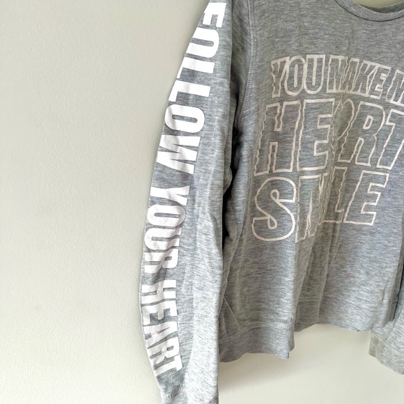 You Make My Heart Smile Grey Crew Neck - Picture 3 of 3